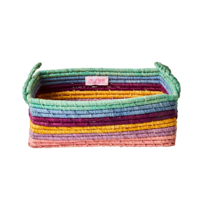 Rice Firkantet Raffia Kurv til ovnfast fad, mellem