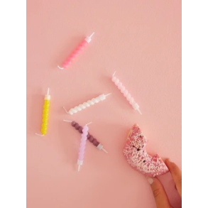 Rice kagelys med twist, Pink