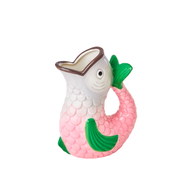 Rice, Keramik vase, Fisk