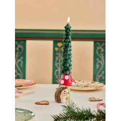 Rice, LED Stearinlys - Grn - 2-pak 