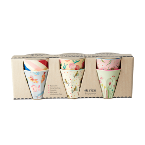 Rice Lille Melamin Kop - 'Choose Happy' - 6 stk.