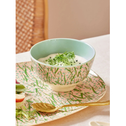 Rice Lille Melamin Skl, Lyserd, New Snowdrop Print 