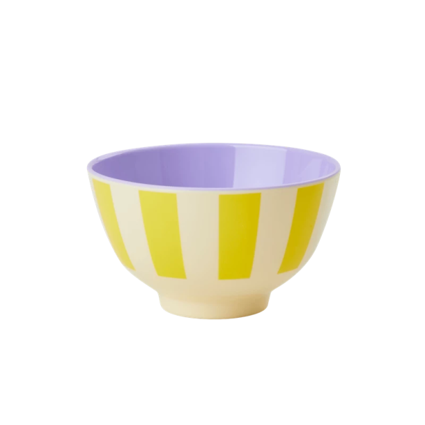Rice Lille Melamin Skl - Yellow Stripes Print