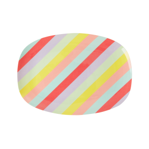 Rice Lille Rektangulr Melamin Dessert tallerken, Summer Rush