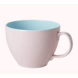 Rice Mega Melamin Krus, Lyserd og turkis