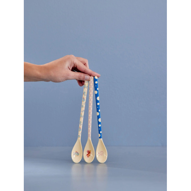 Rice melamin latte ske, Lavendel - Fish