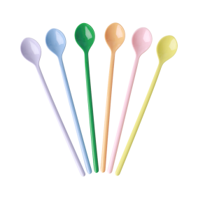 Rice melamin latte skeer, Let's summer, 6 stk.