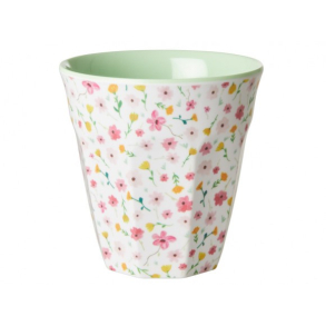 Rice melamin mellem kop, Easter Print, Hvid