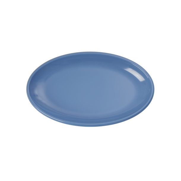 Rice Melamin Oval Fad, Bl, Lille