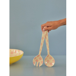 Rice, Melamin Salatbestik -  Lyserd Dots Print