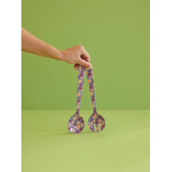 Rice, Melamin Salatbestik - Multifarvet - Figs In Love Print