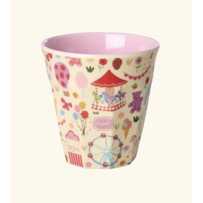 Rice, Mellem Brnekop, Pink, Fun Fair Print 