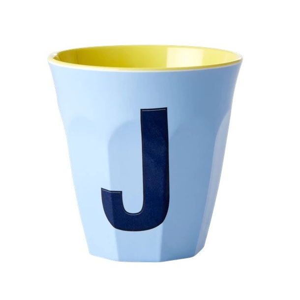 Rice mellem melamin kop, Alfabet kop dreng J, Mild bl