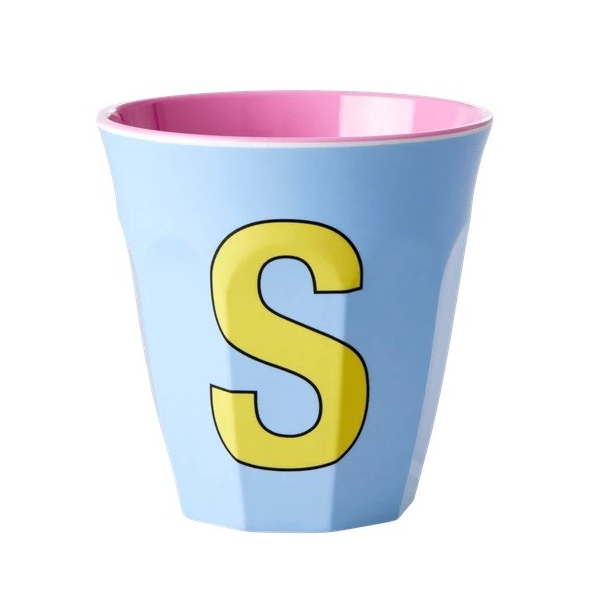 Rice mellem melamin kop, Alfabet kop pige S, Mild bl