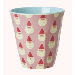 Rice Mellem Melamin Kop - Lyserd - Santa Baby Print