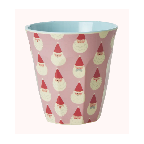 Rice Mellem Melamin Kop - Lyserd - Santa Baby Print