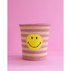 Rice Mellem Raffia Kurv, Multi, Smiley&reg;