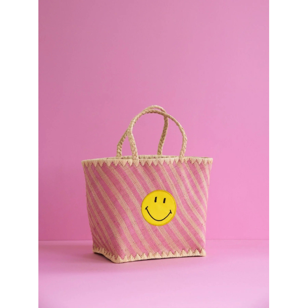 Rice Mellem Raffia Taske, Multi, Smiley&reg;