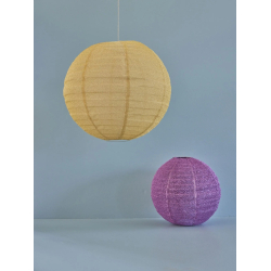 Rice mellem rund lampeskrm, Guld