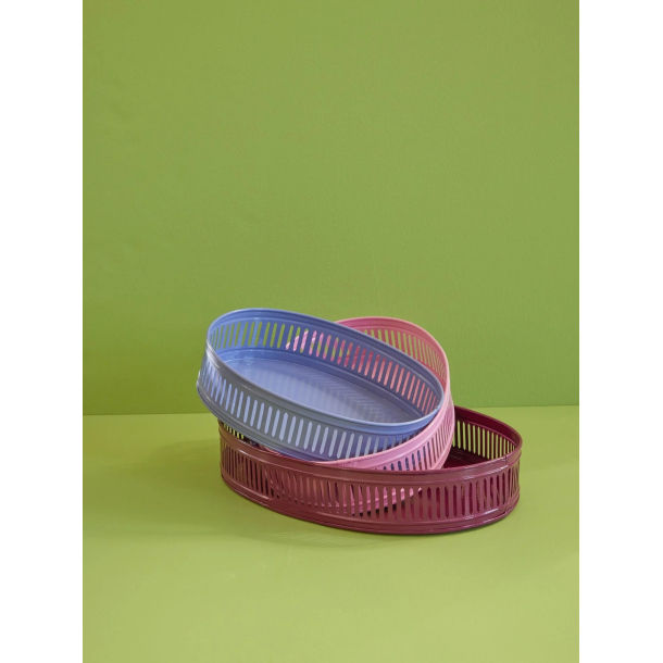 Rice, Metal Bakke - Multifarvet - 3-st