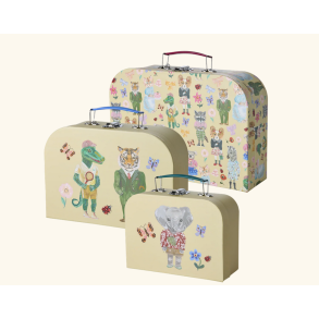 Rice, Pap Kuffert, 3 stk., Creme , Nathalie Lete Print 