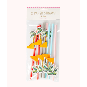 Rice, Papir Sugerr - Multifarvet - St af 8 stk. 