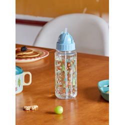 Rice Plastik Drikkedunk - Lys Bl - Happy Forest