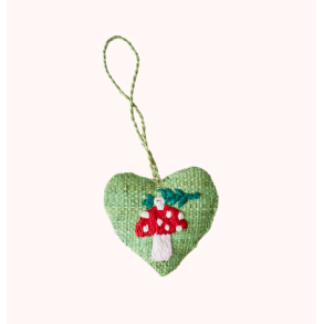 Rice Raffia Julepynt - Grn