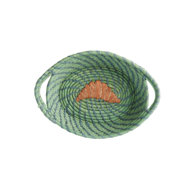 Rice Raffia Mini Brdkurv, Croissant
