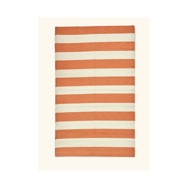 Rice, Recycled Plastik gulvtppe, Koral/Beige 