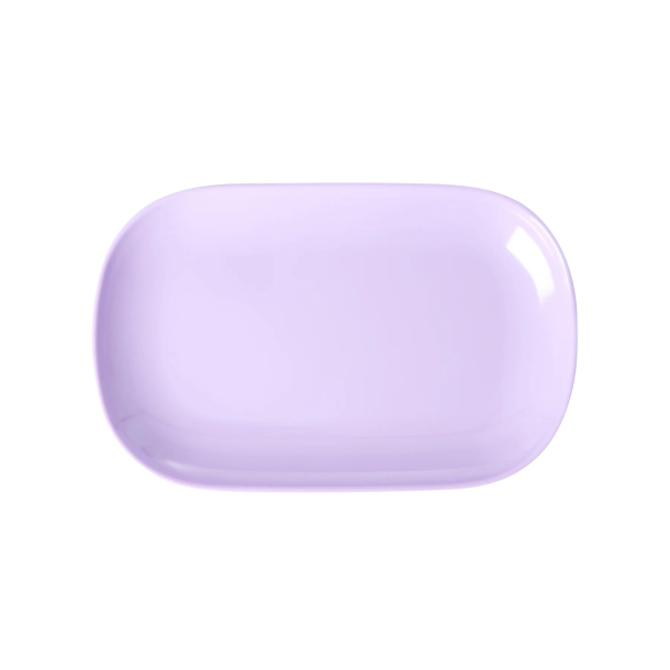 Rice rektangulr melamin tallerken lille, Lilla