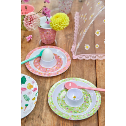 Rice Rund Melamin ggebger - Pink