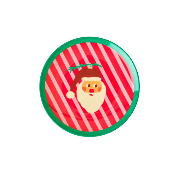 Rice Rund Melamin Tallerken, Rd, Julemand