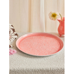 Rice Rund Metal Bakke, Stor, Koral 