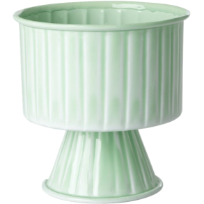 Rice Rund Metal Urtepotte, Sage Green