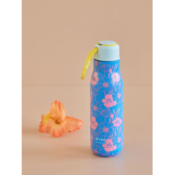 Rice Rustfri Termoflaske - Bl - Poppies Love Print