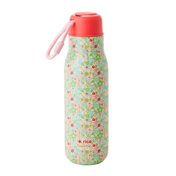 Rice Rustfri Termoflaske - Pastel Fall Floral Print