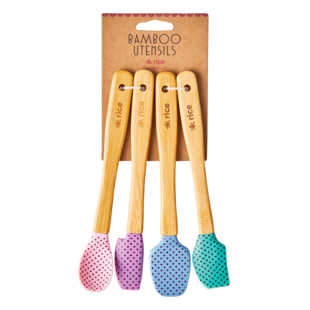 Rice silikone redskaber, pastel m. prikker, efterr