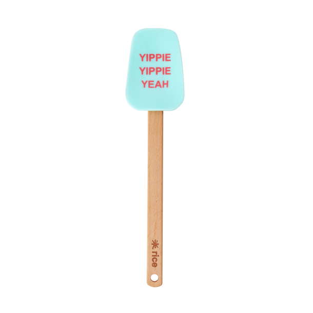 Rice Silikone Ske, Lysebl m. Yippie, Yippie, Yeah