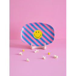Rice stor rektangulr melamin tallerken, Multi, Smiley&reg;