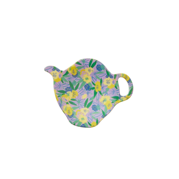 Rice teposeholder, Lilla, Fancy Pansy Print