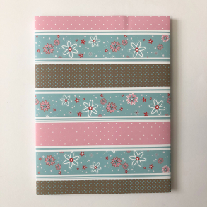 Rössler brevpapir, Blomster og prikker, A4