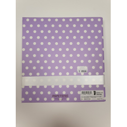 R&ouml;ssler brevpapir, prikker, lilla