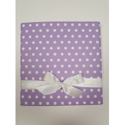 R&ouml;ssler brevpapir, prikker, lilla