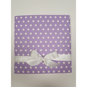 Rössler brevpapir, prikker, lilla