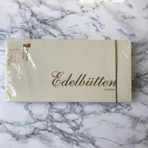 Rössler Edelbütten kuverter, 20 stk., M65, banket, ivory