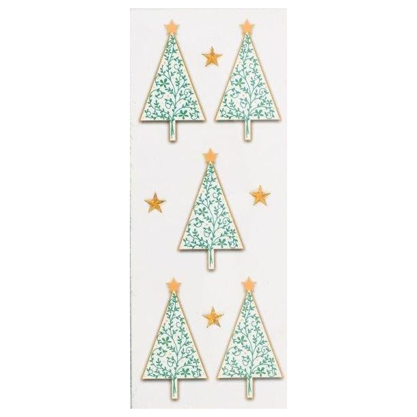 R&ouml;ssler klistermrker, Juletrer med stjerne