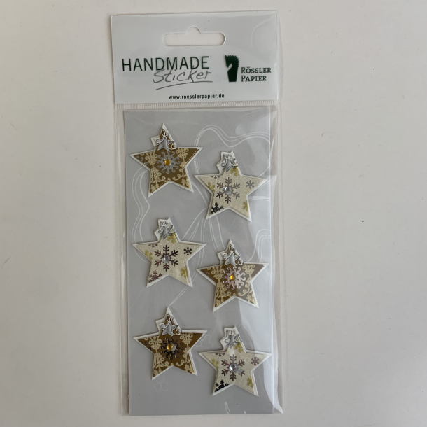 R&ouml;ssler klistermrker, Stjerner med guld of slv