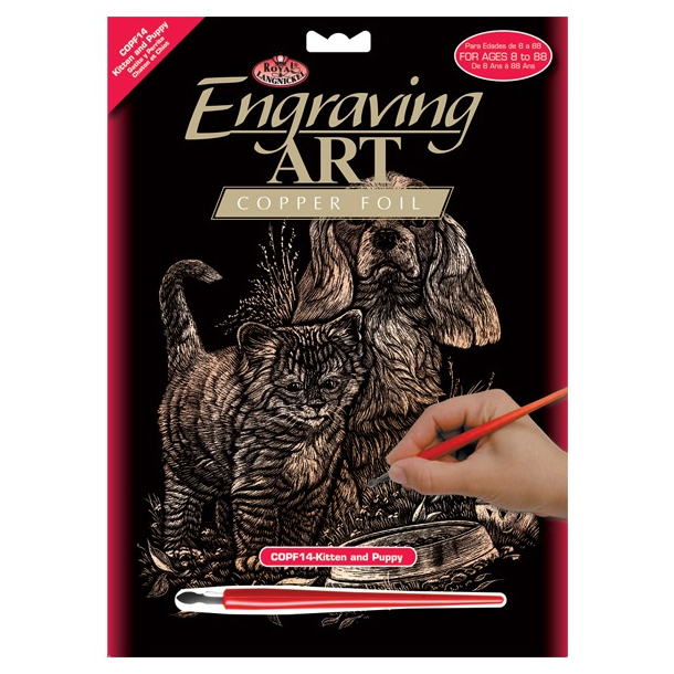 Royal &amp; Langnickel Engraving Art, Kobber, Hunde