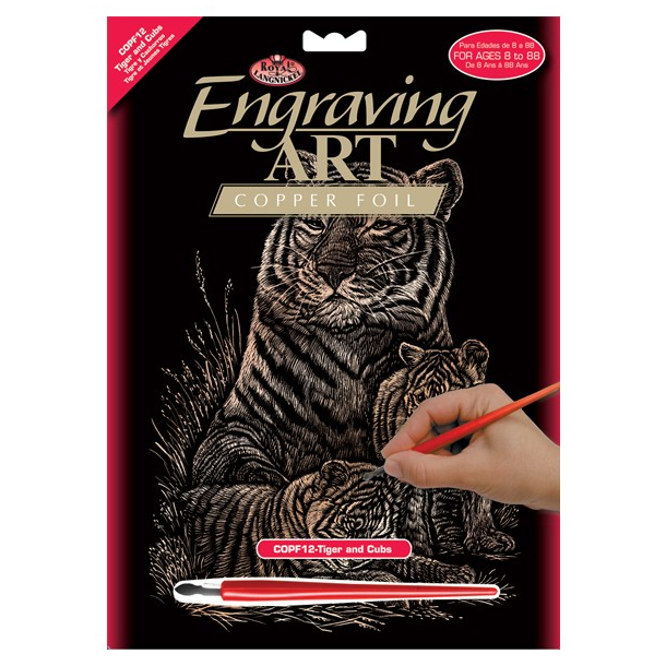 Royal &amp; Langnickel Engraving Art, Kobber, Tigers